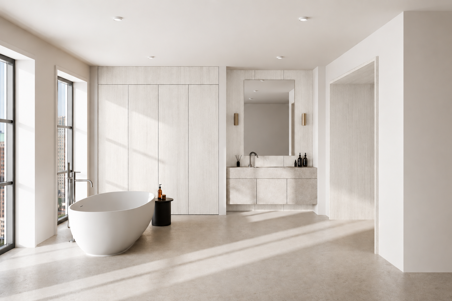Central Park modern bathroom application